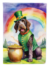 Load image into Gallery viewer, German Wirehaired Pointer St Patrick's Day House Flag
