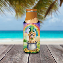 Load image into Gallery viewer, Golden Retriever St Patrick's Day Slim Can Huggers – Fun, Functional Drink Coolers for Every Occasion