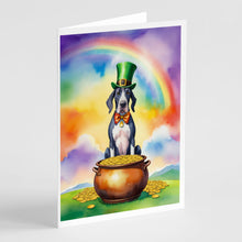 Load image into Gallery viewer, Great Dane St Patrick's Day Greeting Cards - Blank Note Cards – 8-Pack of Artist-Designed Cards with Envelopes