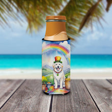 Load image into Gallery viewer, Great Pyrenees St Patrick's Day Slim Can Huggers – Fun, Functional Drink Coolers for Every Occasion