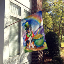 Load image into Gallery viewer, Greater Swiss Mountain Dog St Patrick's Day House Flag
