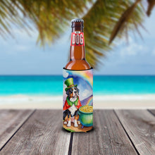 Load image into Gallery viewer, Greater Swiss Mountain Dog St Patrick's Day Slim Can Huggers – Fun, Functional Drink Coolers for Every Occasion