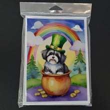 Load image into Gallery viewer, Havanese St Patrick's Day Greeting Cards - Blank Note Cards – 8-Pack of Artist-Designed Cards with Envelopes