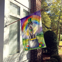 Load image into Gallery viewer, Irish Wolfhound St Patrick's Day House Flag