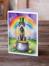 Load image into Gallery viewer, Irish Wolfhound St Patrick's Day Greeting Cards - Blank Note Cards – 8-Pack of Artist-Designed Cards with Envelopes