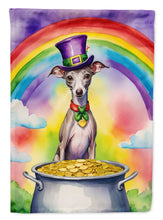 Load image into Gallery viewer, Italian Greyhound St Patrick's Day House Flag