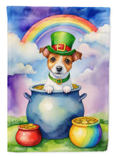 Load image into Gallery viewer, Jack Russell Terrier St Patrick's Day House Flag