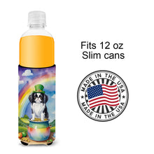 Load image into Gallery viewer, Japanese Chin St Patrick's Day Slim Can Huggers – Fun, Functional Drink Coolers for Every Occasion