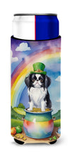 Load image into Gallery viewer, Japanese Chin St Patrick's Day Slim Can Huggers – Fun, Functional Drink Coolers for Every Occasion