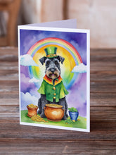 Load image into Gallery viewer, Kerry Blue Terrier St Patrick's Day Greeting Cards - Blank Note Cards – 8-Pack of Artist-Designed Cards with Envelopes