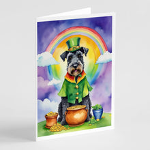 Load image into Gallery viewer, Kerry Blue Terrier St Patrick's Day Greeting Cards - Blank Note Cards – 8-Pack of Artist-Designed Cards with Envelopes