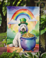 Load image into Gallery viewer, Komondor St. Patrick’s Day Garden Flag – Dog with Pot of Gold &amp; Rainbow Yard Decor