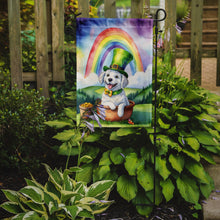 Load image into Gallery viewer, Kuvasz St. Patrick’s Day Garden Flag – Dog with Pot of Gold &amp; Rainbow Yard Decor