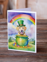 Load image into Gallery viewer, Labrador Retriever St Patrick's Day Greeting Cards - Blank Note Cards – 8-Pack of Artist-Designed Cards with Envelopes