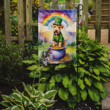 Load image into Gallery viewer, Lakeland Terrier St. Patrick’s Day Garden Flag – Dog with Pot of Gold &amp; Rainbow Yard Decor
