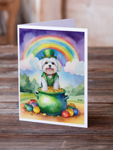 Load image into Gallery viewer, Maltese St Patrick's Day Greeting Cards - Blank Note Cards – 8-Pack of Artist-Designed Cards with Envelopes