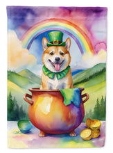Load image into Gallery viewer, Norwegian Buhund St Patrick's Day House Flag