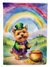 Load image into Gallery viewer, Norwich Terrier St Patrick's Day House Flag