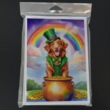 Load image into Gallery viewer, Nova Scotia Duck Tolling Retriever St Patrick's Day Greeting Cards - Blank Note Cards – 8-Pack of Artist-Designed Cards with Envelopes