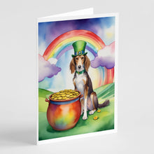 Load image into Gallery viewer, Saluki St Patrick's Day Greeting Cards - Blank Note Cards – 8-Pack of Artist-Designed Cards with Envelopes