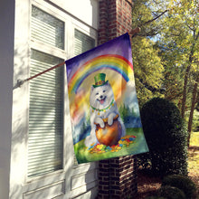 Load image into Gallery viewer, Samoyed St Patrick's Day House Flag