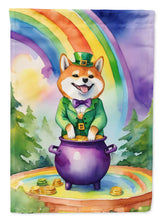 Load image into Gallery viewer, Shiba Inu St Patrick's Day House Flag