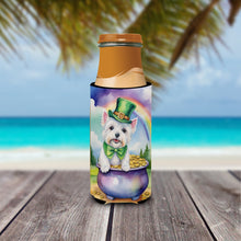 Load image into Gallery viewer, Westie St Patrick's Day Slim Can Huggers – Fun, Functional Drink Coolers for Every Occasion