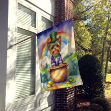 Load image into Gallery viewer, Yorkshire Terrier St Patrick's Day House Flag