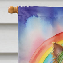 Load image into Gallery viewer, Yorkshire Terrier St Patrick's Day House Flag