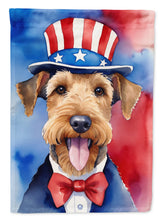 Load image into Gallery viewer, Airedale Terrier Patriotic American House Flag