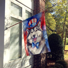 Load image into Gallery viewer, Alaskan Malamute Patriotic American House Flag