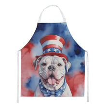 Load image into Gallery viewer, American Bulldog Patriotic American Apron – Artist-Designed Kitchen, BBQ &amp; Craft Apron