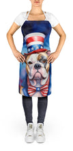 Load image into Gallery viewer, American Bulldog Patriotic American Apron – Artist-Designed Kitchen, BBQ &amp; Craft Apron