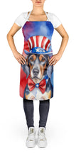 Load image into Gallery viewer, American English Coonhound Patriotic American Apron – Artist-Designed Kitchen, BBQ &amp; Craft Apron