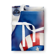 Load image into Gallery viewer, American Eskimo Patriotic American Apron – Artist-Designed Kitchen, BBQ &amp; Craft Apron