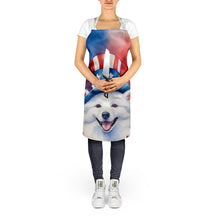Load image into Gallery viewer, American Eskimo Patriotic American Apron – Artist-Designed Kitchen, BBQ &amp; Craft Apron
