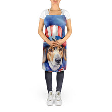 Load image into Gallery viewer, American Foxhound Patriotic American Apron – Artist-Designed Kitchen, BBQ &amp; Craft Apron