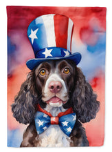 Load image into Gallery viewer, American Water Spaniel Patriotic American House Flag