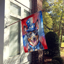 Load image into Gallery viewer, Australian Cattle Dog Patriotic American House Flag
