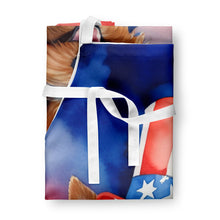 Load image into Gallery viewer, Australian Terrier Patriotic American Apron – Artist-Designed Kitchen, BBQ &amp; Craft Apron