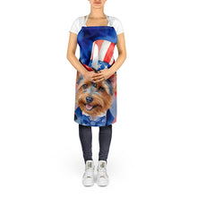 Load image into Gallery viewer, Australian Terrier Patriotic American Apron – Artist-Designed Kitchen, BBQ &amp; Craft Apron