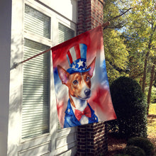 Load image into Gallery viewer, Basenji Patriotic American House Flag