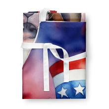 Load image into Gallery viewer, Basset Hound Patriotic American Apron – Artist-Designed Kitchen, BBQ &amp; Craft Apron