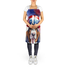 Load image into Gallery viewer, Basset Hound Patriotic American Apron – Artist-Designed Kitchen, BBQ &amp; Craft Apron
