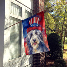 Load image into Gallery viewer, Bearded Collie Patriotic American House Flag