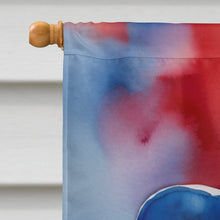 Load image into Gallery viewer, Bedlington Terrier Patriotic American House Flag