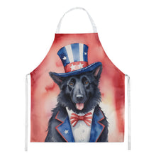 Load image into Gallery viewer, Belgian Sheepdog Patriotic American Apron – Artist-Designed Kitchen, BBQ &amp; Craft Apron