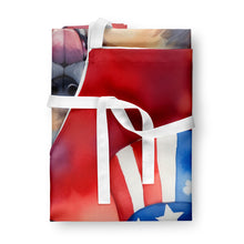 Load image into Gallery viewer, Belgian Tervuren Patriotic American Apron – Artist-Designed Kitchen, BBQ &amp; Craft Apron