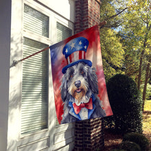 Load image into Gallery viewer, Bergamasco Sheepdog Patriotic American House Flag