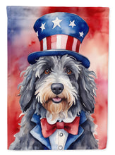 Load image into Gallery viewer, Bergamasco Sheepdog Patriotic American House Flag